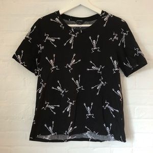 Monki skeleton tshirt